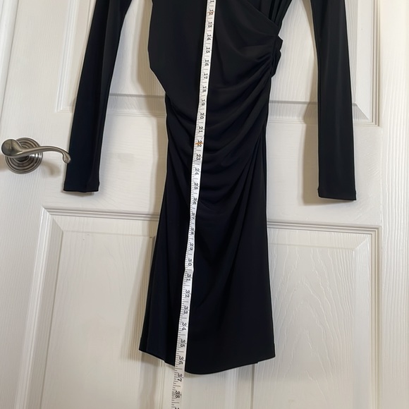 Jennifer Lopez black ruched Dress size XS - Picture 5 of 12
